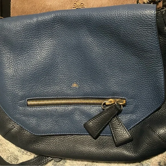 Milli Millu London DeMellier Navy Blue Leather Bag - Picture 3 of 3